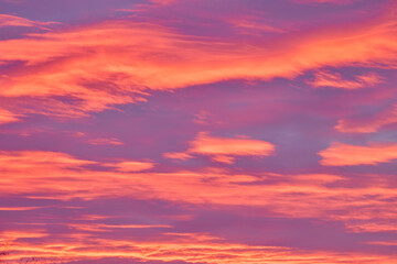 Fototapeta premium landscape with red sky at sunset