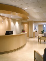 Modern Minimalist Office Reception Area Design