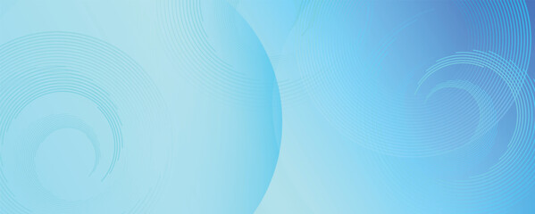 Circular line pattern on blue background with abstract geometric shapes, space with rounded lines effect decoration. Modern graphic design element, Vector illustration