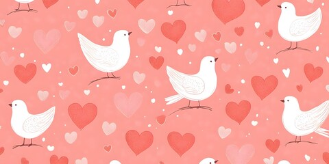 birds and hearts