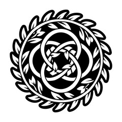 A filled style icon of knot symbol