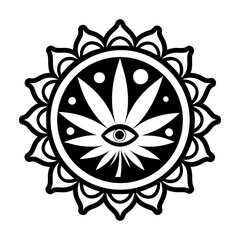 A solid style icon of marijuana chronic