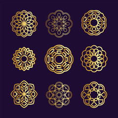 pattern with circles mandala 