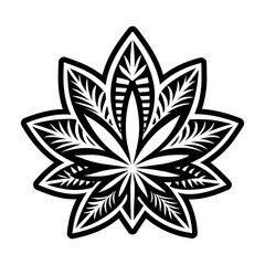 A solid style icon of relaxation cannabis