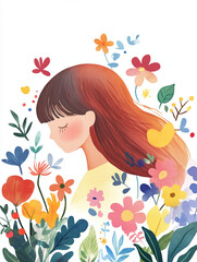 Whimsical Portrait of a Girl