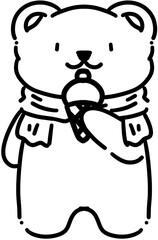 illustration of a cartoon chef