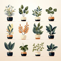 Vibrant Houseplants in Various Styles and Colors to Brighten Any Home