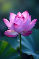 Delicate lilac petals unfolding on a lotus flower, serene, lotus, peaceful