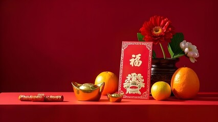 Fototapeta premium chinese new year background