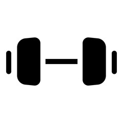 A sleek dumbbell strong icon representing fitness, strength, and exercise. Perfect for gym, workout, and health-related projects, showcasing active and healthy lifestyle themes.