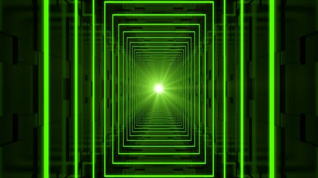 Abstract Tunnel Loop - Digital 3d Animation