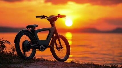 Obraz premium The tranquil scene captures the quiet magic of the day’s end.