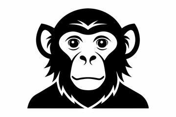 chimpanzee  silhouette vector
