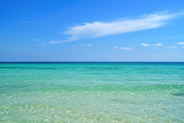 Obraz premium A gradient from deep teal to light aqua with a fine grain texture, evoking the feeling of clear, refreshing water.