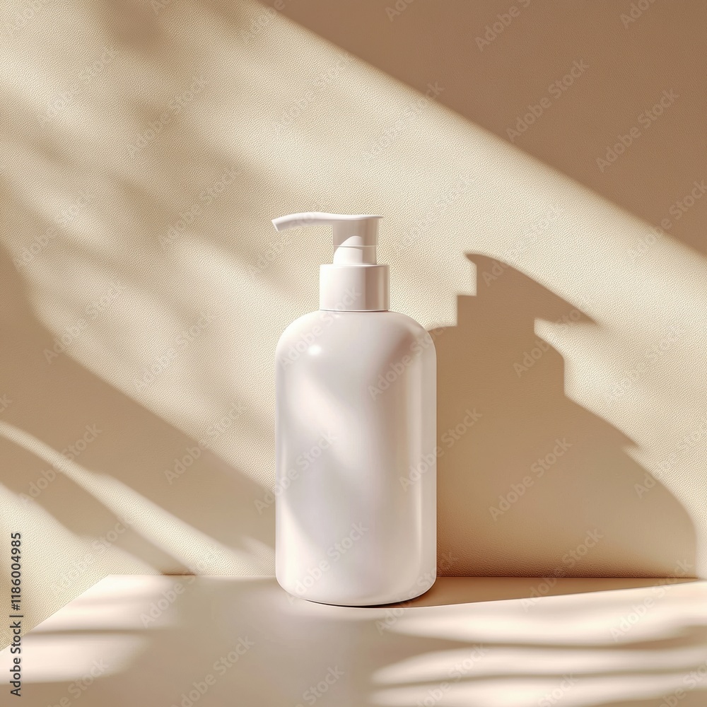 Poster droplets of sanitizer effectively combating bacteria in a clean, well lit environment. generative ai