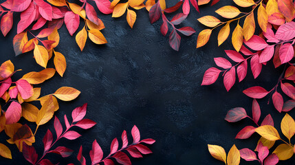 Floral frame design with copy space 