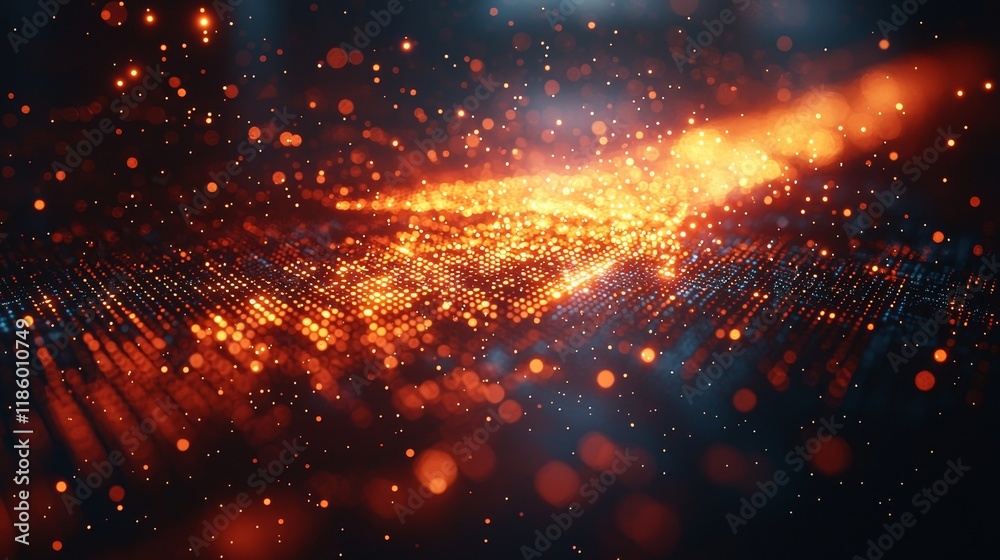 Poster dynamic digital arrow animation abstract technology background motion design futuristic environment 