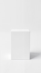 Fototapeta premium Closed Box Mockup on white background