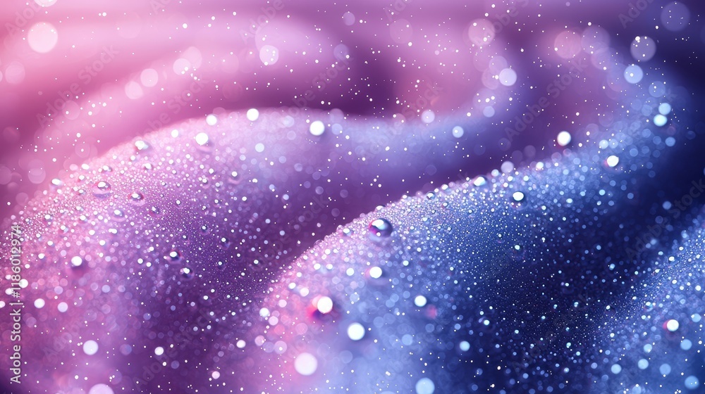 Poster close-up view of a dynamic abstract pattern of spheres in motion, a digital art creation with a mode
