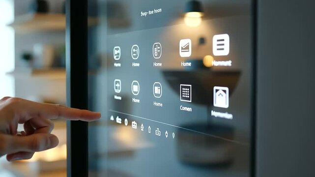 Modern Cable Card System in High Tech Smart Home