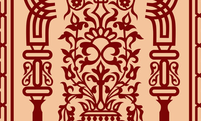 Moroccan Zellij Floral Wall Decoration