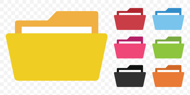 Folder icon vector. Folder symbol. eps 10.