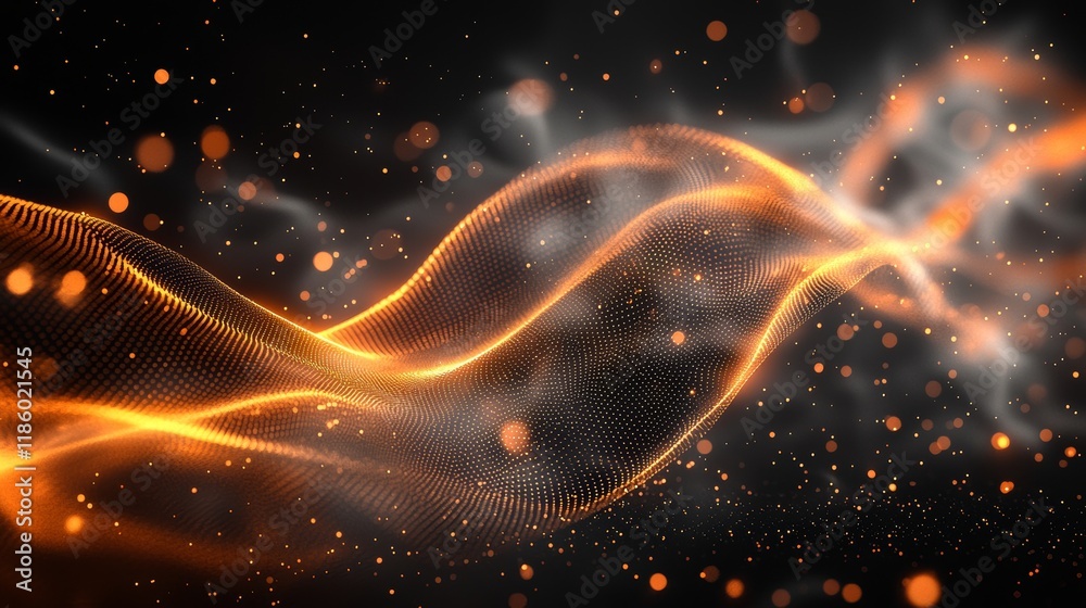 Poster fast flowing particle data enhances 3d rendering to gigapixel quality