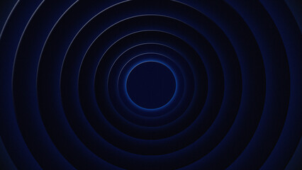 blue dark background with circular elements.