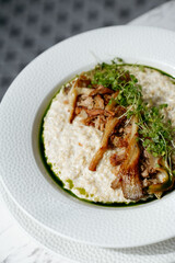 Breakfast: breakfast, morning meal, healthy breakfast, brunch, eggs, pancakes, coffee, croissant, breakfast table, morning routine.
Restaurants: restaurant, dining, food service, gourmet, fine dining,