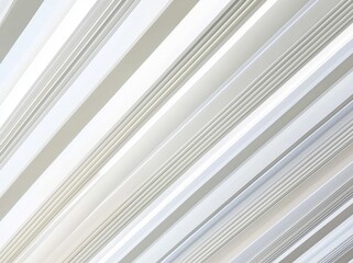 Fototapeta premium A white metal framework against a white wall, showcasing architectural details