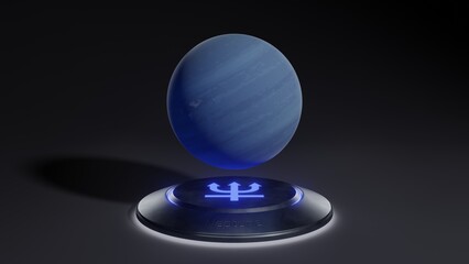 デフォルメされた海王星