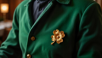 Person in green jacket