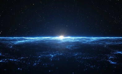 Fototapeta premium Fire pulsates with a glow from particles and dots, including an explosion. Animation of multi-colored dots creating stunning magical shapes, designed for overlay on a black background, motion