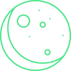 New Moon icon single vector illustration
