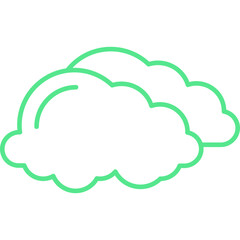 Overcast icon single vector illustration