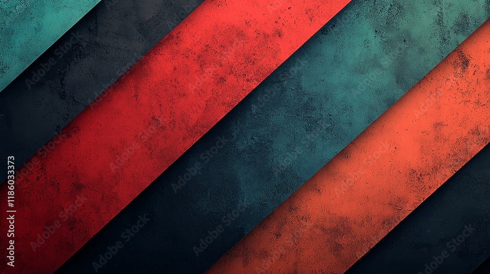 Poster dynamic bar movement and rotation with colorful graphics in an animation of an abstract background, 
