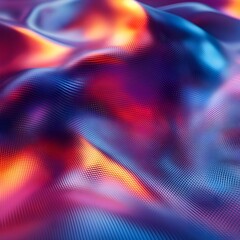 A background of a futuristic gradient shifting from metallic silver to electric purple.