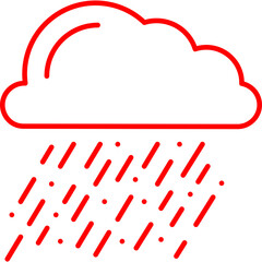 Heavy Rain icon single vector illustration