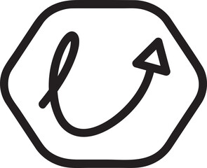 Doodle Arrow Line Illustration
