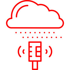 Weather Sensor icon single vector illustration