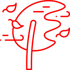 Windy icon single vector illustration