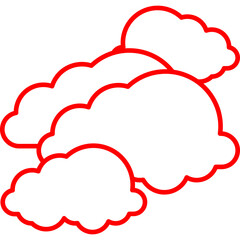 Cloudy icon single vector illustration