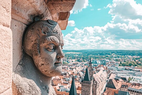 In Nuremberg, Bavaria, Germany, the exterior of the City Museum situated within the Fembo house