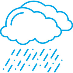 Rain icon single vector illustration
