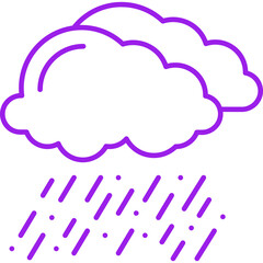 Rain icon single vector illustration