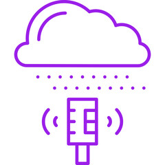Weather Sensor icon single vector illustration