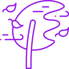 Windy icon single vector illustration
