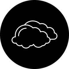 Overcast icon single vector illustration
