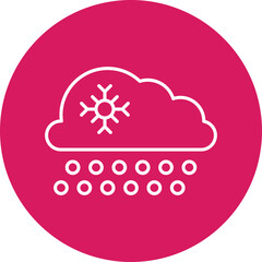 Sleet icon single vector illustration