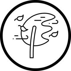 Windy icon single vector illustration